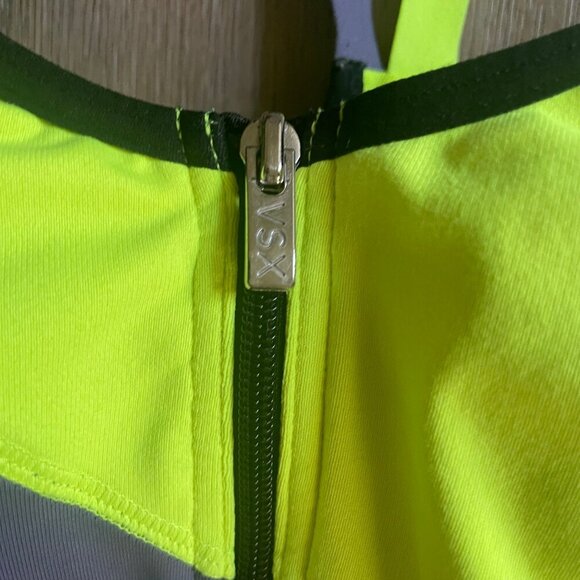 Victoria’s Secret VSX Sports Bra 34C Yellow Black High Impact Padded Racerback! - Picture 3 of 6